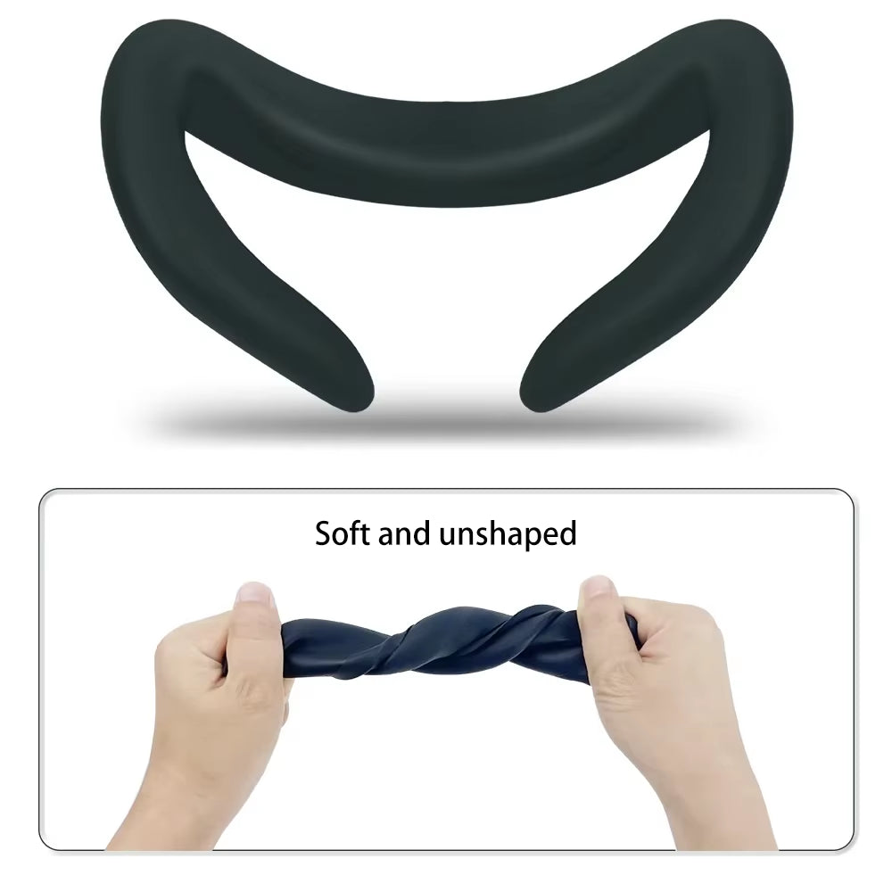 6 in 1 VR Accessories for Quest 3 Lens Protection Silicone Face Mask Cover Protective Cover Anti-Slip Cover for