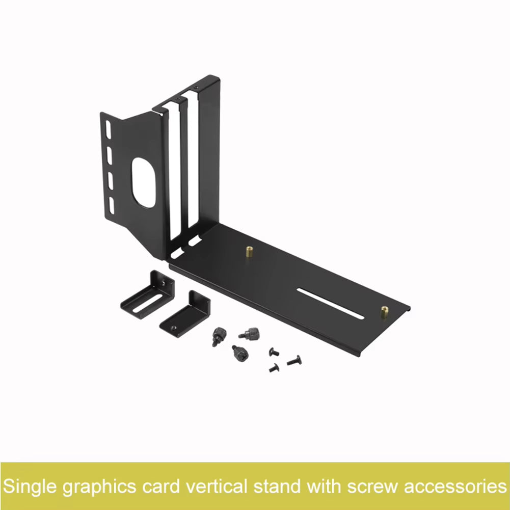 EZ-40 ARGB Graphics Card Vertical Bracket GPU Holder 5V 3PIN Graphics Card Mount Support with PCI-E 4.0 X16 Adapter Cable for PC