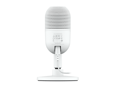 Seiren V3 Mini Ultra-Compact USB Microphone, Tap to Mute, White Edition