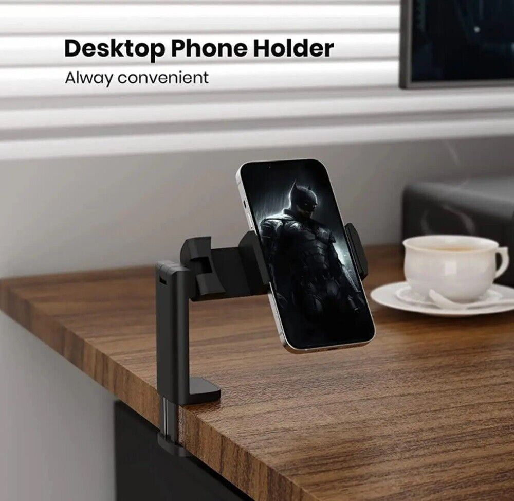 Universal Travel Phone Holder – Airplane Seat, Luggage Handle, Desktop Mount