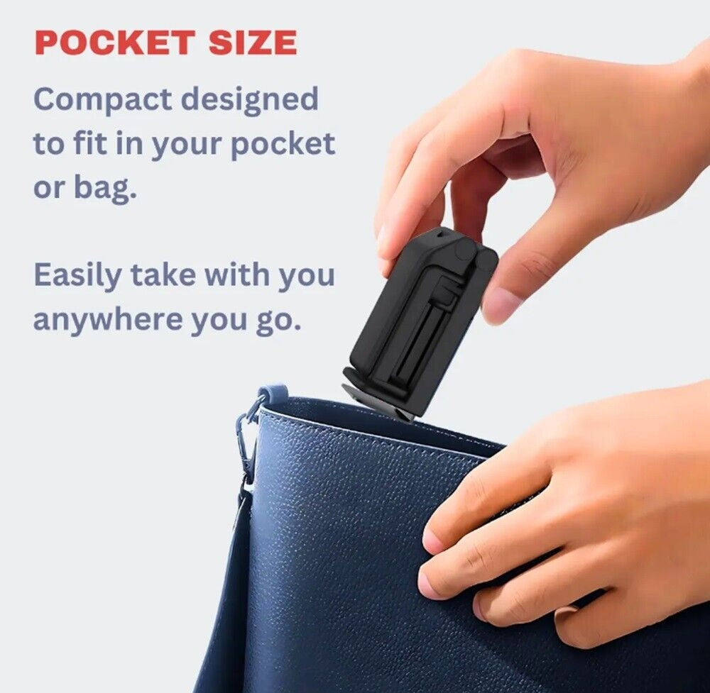 Universal Travel Phone Holder – Airplane Seat, Luggage Handle, Desktop Mount