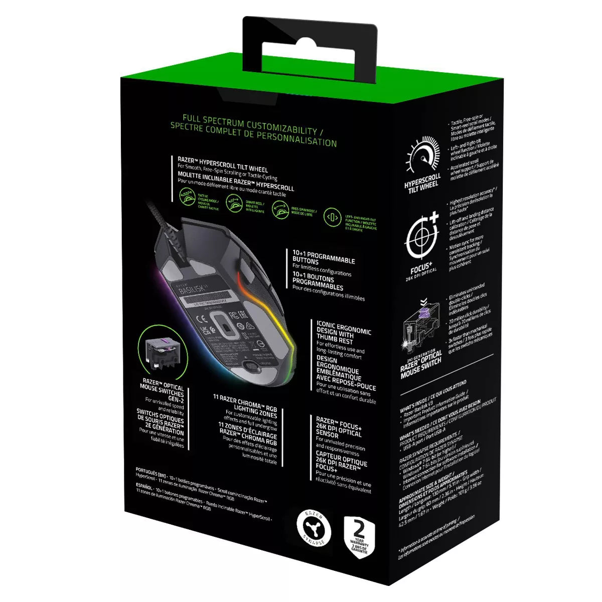 Razer Basilisk V3 Ergonomic Wired Gaming Mouse