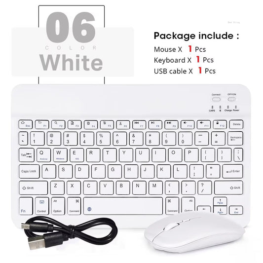 Mini Wireless Keyboard Bluetooth Keyboard for Ipad Phone Tablet Portable Bluetooth Keyboard and Mouse for Samsung Xiaomi Android